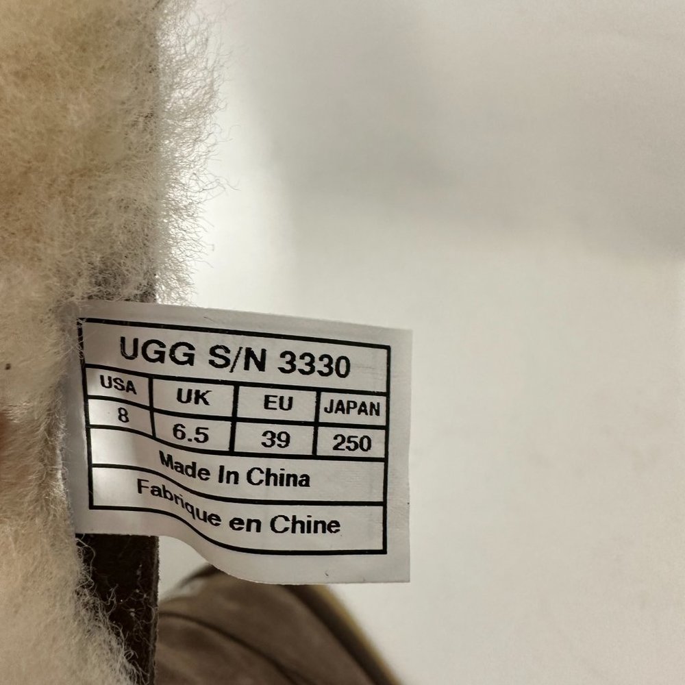 UGG 3330 AVONDALE STUDDED BROWN SHEEPSKIN SHEARLING TALL COZY WINTER BOOTS - Picture 8 of 10